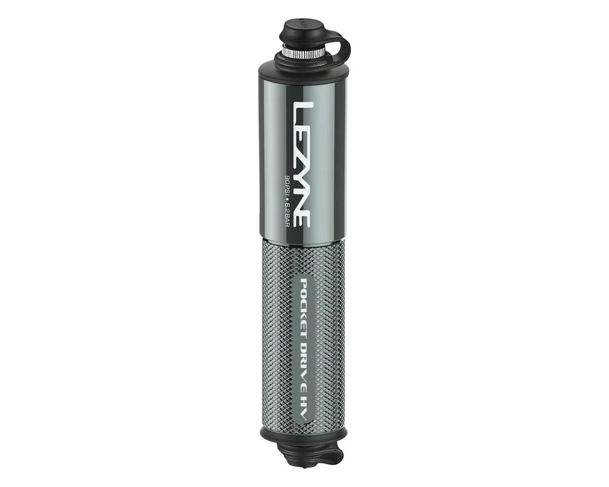 Lezyne Pocket Drive HV Frame Pump (Gloss Lite Grey) (High Volume)
